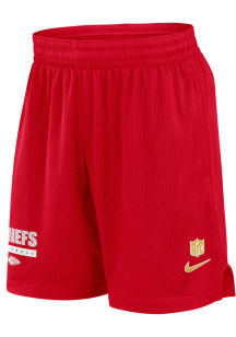 Nike Kansas City Chiefs Mens Red Sideline Mesh Shorts