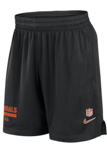 Nike Cincinnati Bengals Mens Black Sideline Mesh Shorts