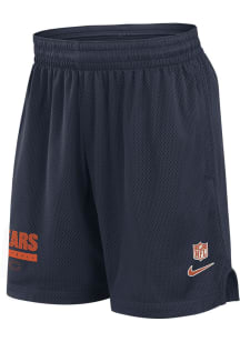 Nike Chicago Bears Mens Navy Blue Sideline Mesh Shorts