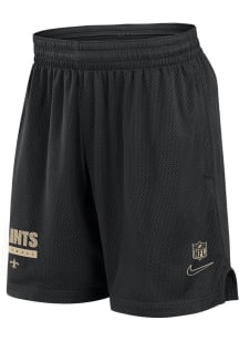 Nike New Orleans Saints Mens Black Sideline Mesh Shorts