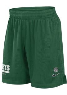 Nike New York Jets Mens Green Sideline Mesh Shorts