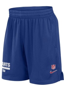 Nike New York Giants Mens Blue Sideline Mesh Shorts