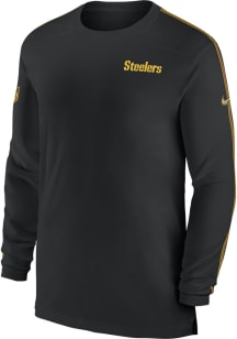 Nike Pittsburgh Steelers Black Sideline Coach Long Sleeve T-Shirt