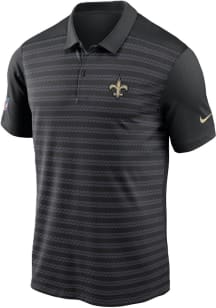 Nike New Orleans Saints Mens Black Sideline Victory Short Sleeve Polo