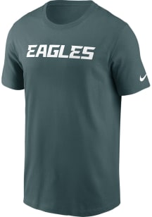 Nike Philadelphia Eagles Teal Primetime Wordmark Essential Short Sleeve T Shirt