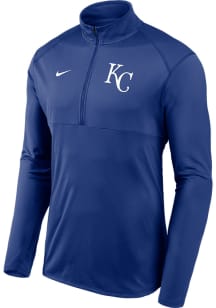 Nike Kansas City Royals Mens Blue Element Long Sleeve 1/4 Zip Pullover