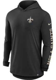 Nike New Orleans Saints Mens Black Blitz Dri-Fit Fashion Hood