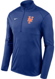 Nike New York Mets Mens Blue Element Long Sleeve 1/4 Zip Pullover