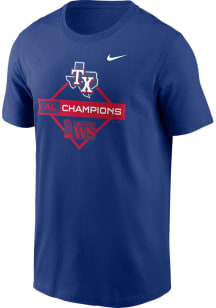 Nike Texas Rangers Blue 2023 League Champions Diamond Icon Short Sleeve T Shirt