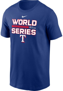 Nike Texas Rangers Blue 2023 World Series Participants Short Sleeve T Shirt