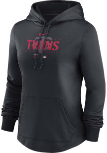 Nike Minnesota Twins Womens Black Pregame Hooded Sweatshirt