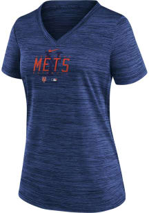 Nike New York Mets Womens Blue Velocity T-Shirt