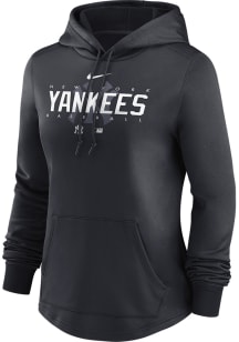 Nike New York Yankees Womens Black Pregame Hooded Sweatshirt