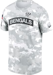 Nike Cincinnati Bengals White Salute to Service Short Sleeve T Shirt