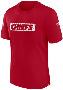 Nike Kansas City Chiefs Red Sideline Player Short Sleeve T Shirt