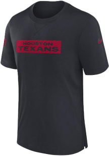 Nike Houston Texans Navy Blue Sideline Player Short Sleeve T Shirt