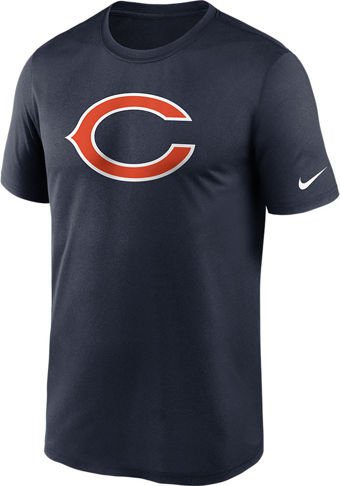 Nike Chicago Bears Logo Legend Short Sleeve T Shirt - NAVY