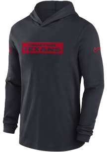 Nike Houston Texans Mens Navy Blue Sideline Dri Fit Hood