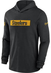 Nike Pittsburgh Steelers Mens Black Sideline Dri Fit Hood