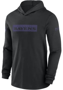 Nike Baltimore Ravens Mens Black Sideline Dri Fit Hood