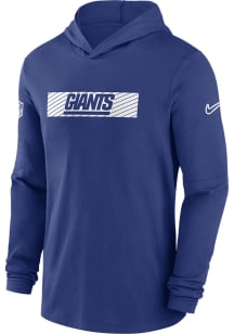 Nike New York Giants Mens Blue Sideline Dri Fit Hood