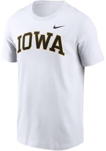 Nike Iowa Hawkeyes White Wordmark Short Sleeve T Shirt