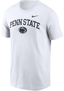 Penn State Nittany Lions White Nike Wordmark Design Short Sleeve T Shirt