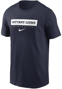 Nike Penn State Nittany Lions Navy Blue Sideline Crew Short Sleeve T Shirt