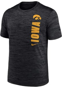 Nike Iowa Hawkeyes Black Sideline Velocity Short Sleeve T Shirt