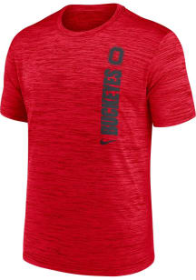 Nike Ohio State Buckeyes Red Sideline Velocity Short Sleeve T Shirt