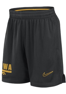 Nike Iowa Hawkeyes Mens Black Sideline Shorts