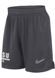 Mens Michigan State Spartans Grey Nike Sideline Shorts