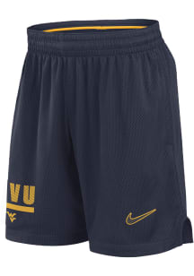 Nike West Virginia Mountaineers Mens Navy Blue Sideline Shorts