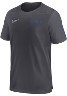 Nike Kentucky Wildcats Grey Sideline Coach Short Sleeve T Shirt