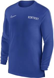 Nike Kentucky Wildcats Blue Sideline Coach Long Sleeve T-Shirt