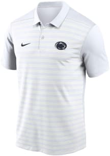 Mens Penn State Nittany Lions White Nike Sideline Victory Short Sleeve Polo Shirt