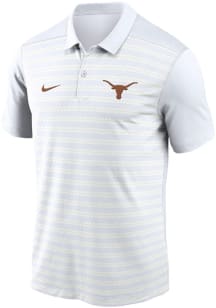 Nike Texas Longhorns Mens White Sideline Victory Short Sleeve Polo