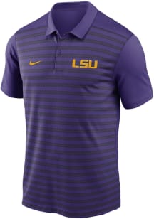 Nike LSU Tigers Mens Purple Sideline Victory Short Sleeve Polo