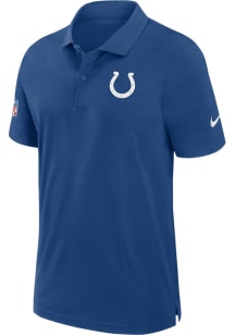 Nike Indianapolis Colts Mens Blue Sidline Dri Fit Short Sleeve Polo