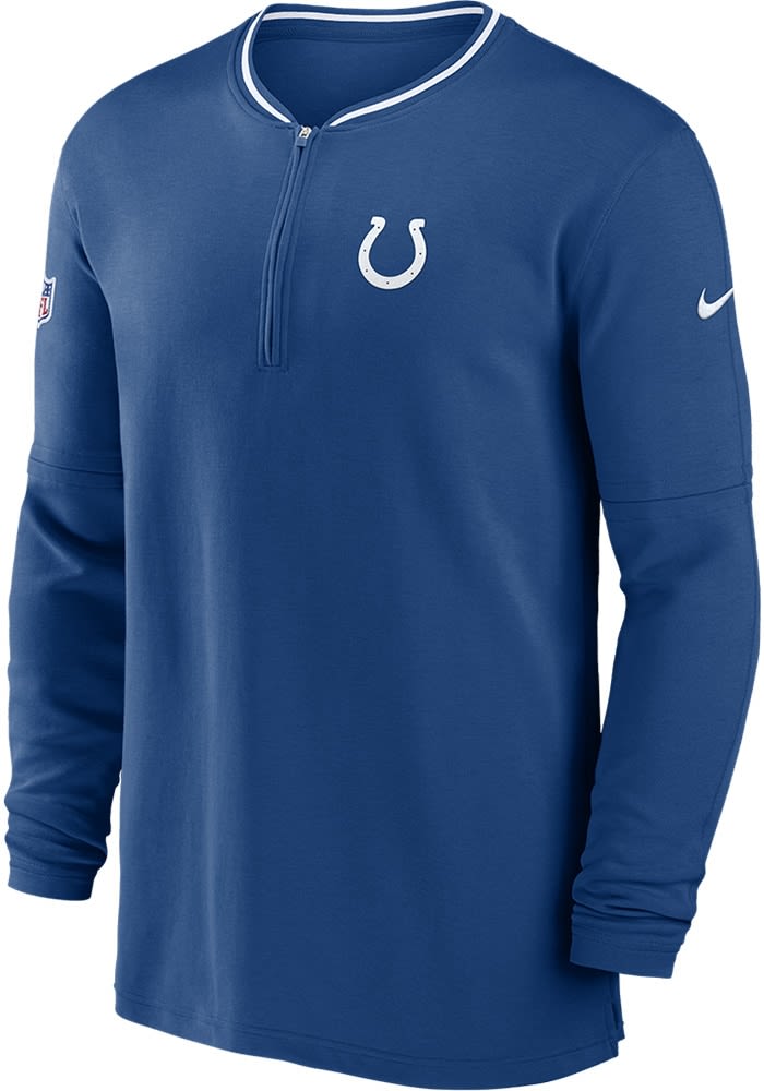 Nike Indianapolis Colts Mens BLUE Sideline Coach Pullover