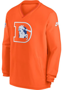 Nike Denver Broncos Mens Orange Sideline Windshirt Pullover Jackets