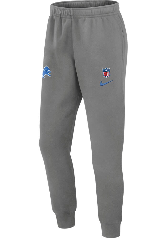 Detroit Lions Mens Nike BLACK Sideline Club Fleece Sweatpants