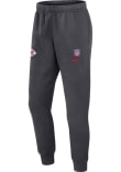Nike Kansas City Chiefs Mens Charcoal Sideline Club Fleece Sweatpants