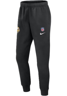 Nike Minnesota Vikings Mens Black Sideline Club Fleece Design Sweatpants