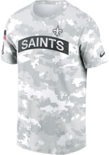 Nike New Orleans Saints White Salute to Service Short Sleeve T Shirt