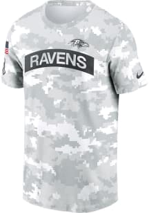 Nike Baltimore Ravens White Salute to Service Short Sleeve T Shirt