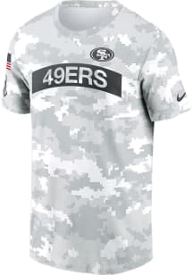 Nike San Francisco 49ers White Salute to Service Short Sleeve T Shirt