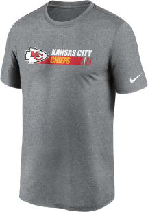 Nike Kansas City Chiefs Grey Team Conference Legend Short Sleeve T Shirt