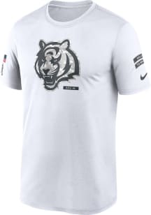 Nike Cincinnati Bengals White Salute to Service Short Sleeve T Shirt