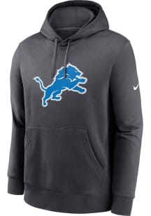 Nike Detroit Lions Mens Grey Club Long Sleeve Hoodie